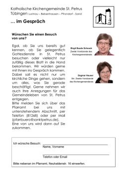 im Gespr&auml;ch - St. Petrus