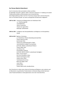 Zur Person Martin Scharnhorst