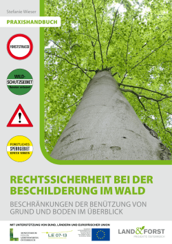 RECHTSSICHERHEIT BEI DER BESCHILDERUNG IM WALD