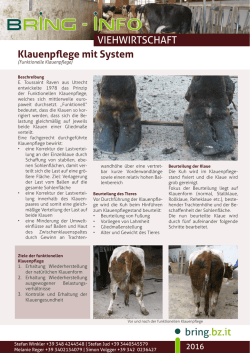 Klauenpflege