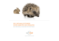 IGeL und Wahlleistungen sicher anbieten