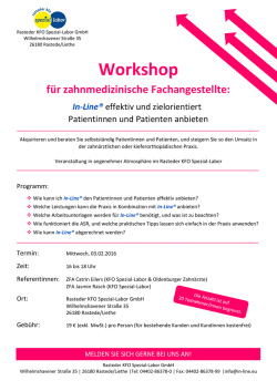 Einladung & Anmeldebogen herunterladen - In-Line