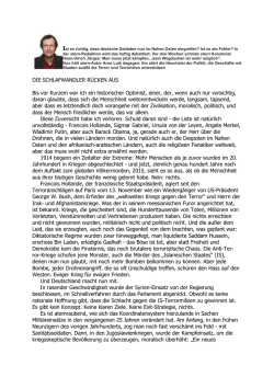 DIE SCHLAFWANDLER RÜCKEN AUS Bis vor Kurzem war ich ein