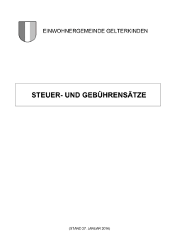 Steuer- und Gebührensätze