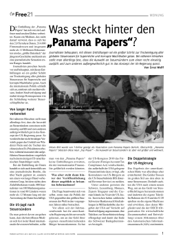 Was steckt hinter den „Panama Papers“?