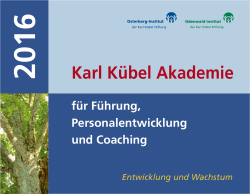 Karl Kübel Akademie - Osterberg