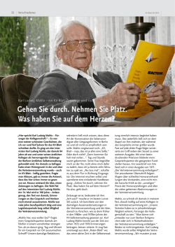 KV-Blatt 05/2015 - Verschiedenes VIII: Karl Ludwig Mahlo