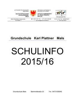 Grundschule Karl Plattner Mals