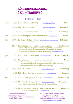 Seminarliste von Karl Grunick - ki