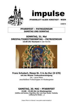Impulse Nr. 2/2015 - Pfarre Alser Vorstadt