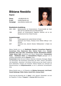 Bibiana Nwobilo CV DE 2016