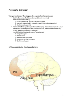 Psychische Störungen - Stiftung Hospital St. Wendel