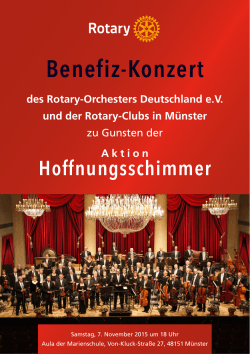 Benefiz-Konzert - Wolfgang Borchert Theater