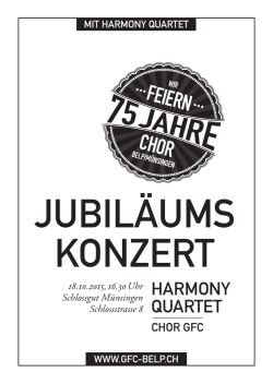 JUBIL&Auml;UMS KONZERT