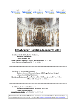 Ottobeurer Basilika-Konzerte 2015