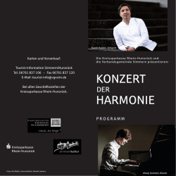 konzert harmonie - Kreissparkasse Rhein