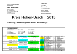 Kreis Hohen-Urach 2015 - Schützenkreis Hohen Urach