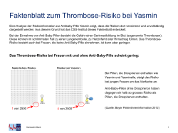 Faktenblatt zum Thrombose