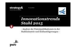 Innovationstrends Stahl 2015 - Stahl