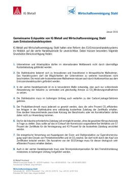 IG Metall Wirtschaftsvereinigung Stahl