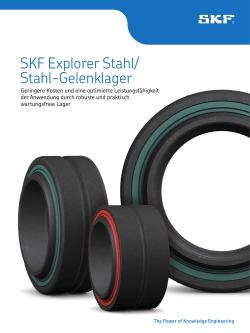 SKF Explorer Stahl/ Stahl-Gelenklager