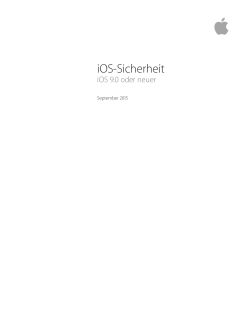 iOS-Sicherheit, iOS 9.0 oder neuer, September 2015
