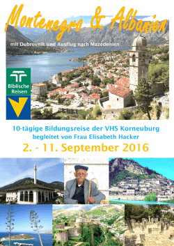 2. - 11. September 2016