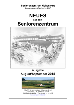 August/September 2015 - Novita Leben im Alter GmbH