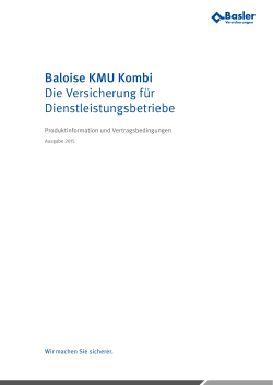 Die Versicherung f&uuml;r Dienstleistungsbetriebe