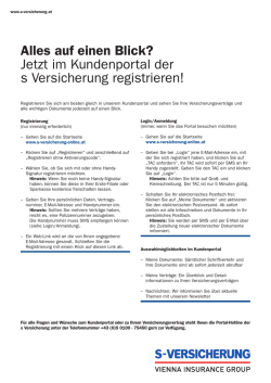 Infoblatt  - s Versicherung