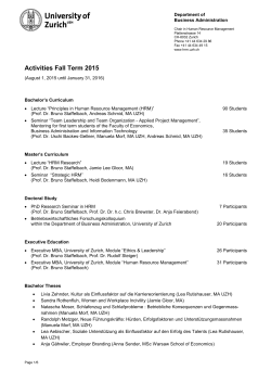 Report Fall15  - Department of Business Administration