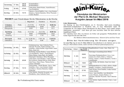 Januar bis M&auml;rz 2016 - Pfarrverband B&uuml;tgenbach