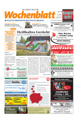 Heißkaltes Gerücht - Hamburger Wochenblatt