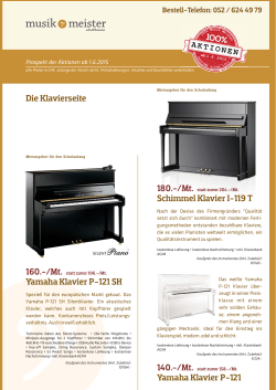 Yamaha Klavier P-121 SH Schimmel Klavier I