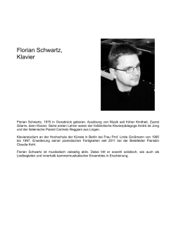 Florian Schwartz, Klavier