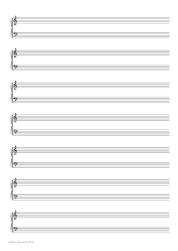 Notenlinien Klavier