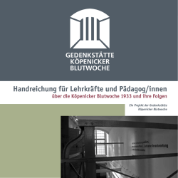 Handreichung f&uuml;r Lehrkr&auml;fte und P&auml;dagog/innen
