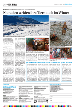 Schweizer Bauer berichet über Winter 2016 in der Mongolei
