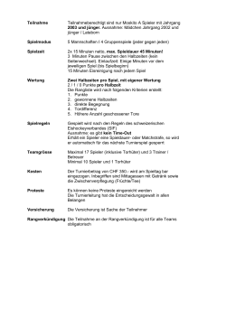 Reglement - ZSC Lions Nachwuchs
