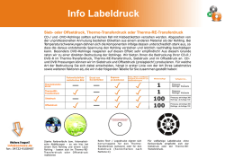 Info Labeldruck