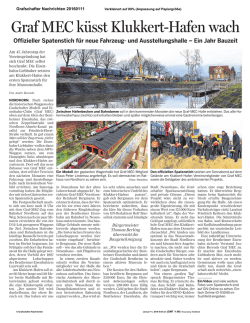 Graf MEC k&uuml;sst Klukkert-Hafen wach