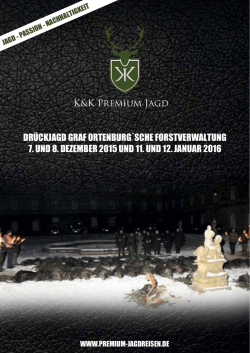 DJ Graf Ortenburg - Jagdreisen - K&K