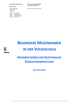 Informationen der Erziehungsberatung