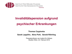 Invalidit&auml;tspension aufgrund psychischer Erkrankungen
