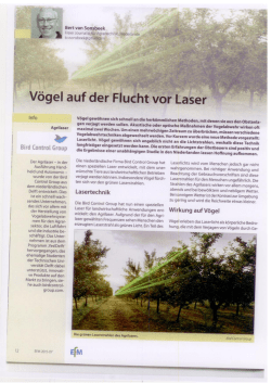 Laserpistole gegen Vögel