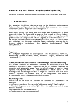 Ausarbeitung zum Thema - Naturschutzanwaltschaft Vorarlberg