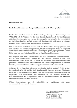 Startschuss für das neue Baugebiet Korschenbroich