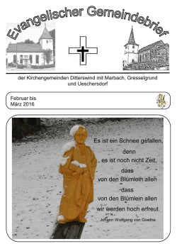 Es ist ein Schnee gefallen, denn es ist noch nicht Zeit, dass von den