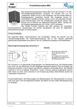 EBK Gruppe Produktinformation M02