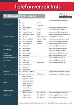 Ihre Ansprechpartner - Farben